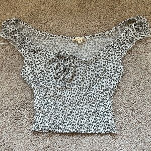 Pacsun LA Hearts flowered top